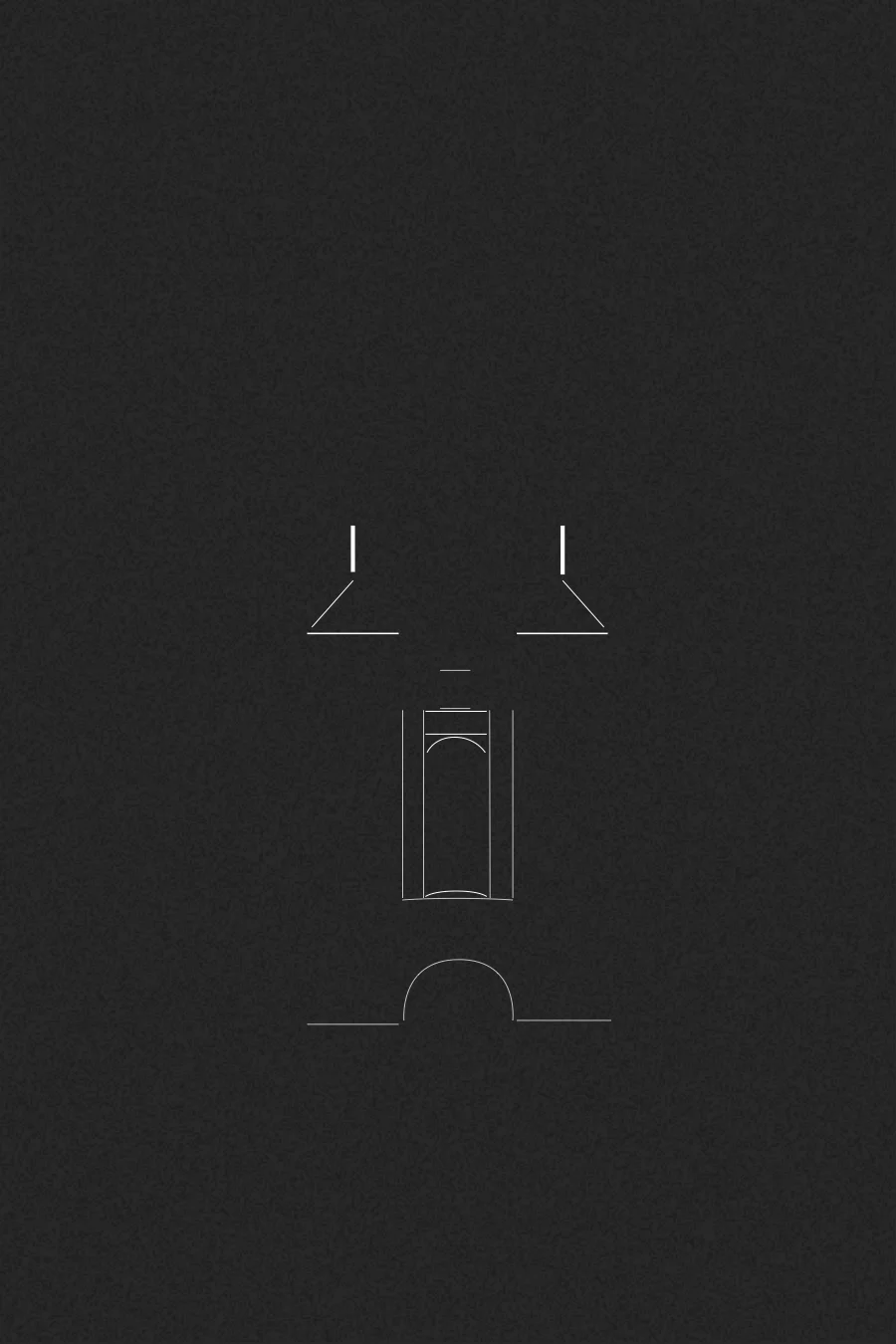 Huntsman Hall moire illustration